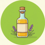 روغن در بطری شیشه‌ای