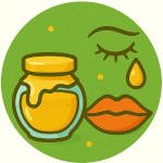 عسل برای لب ها و اطراف چشم